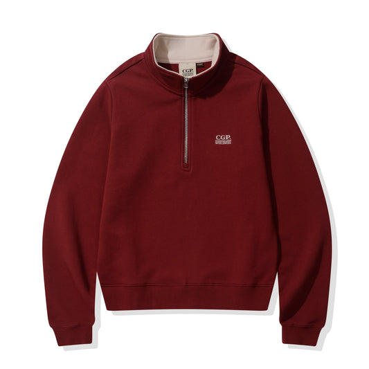 (Women) Small Square Logo Half Zip-up CBEWWTL031