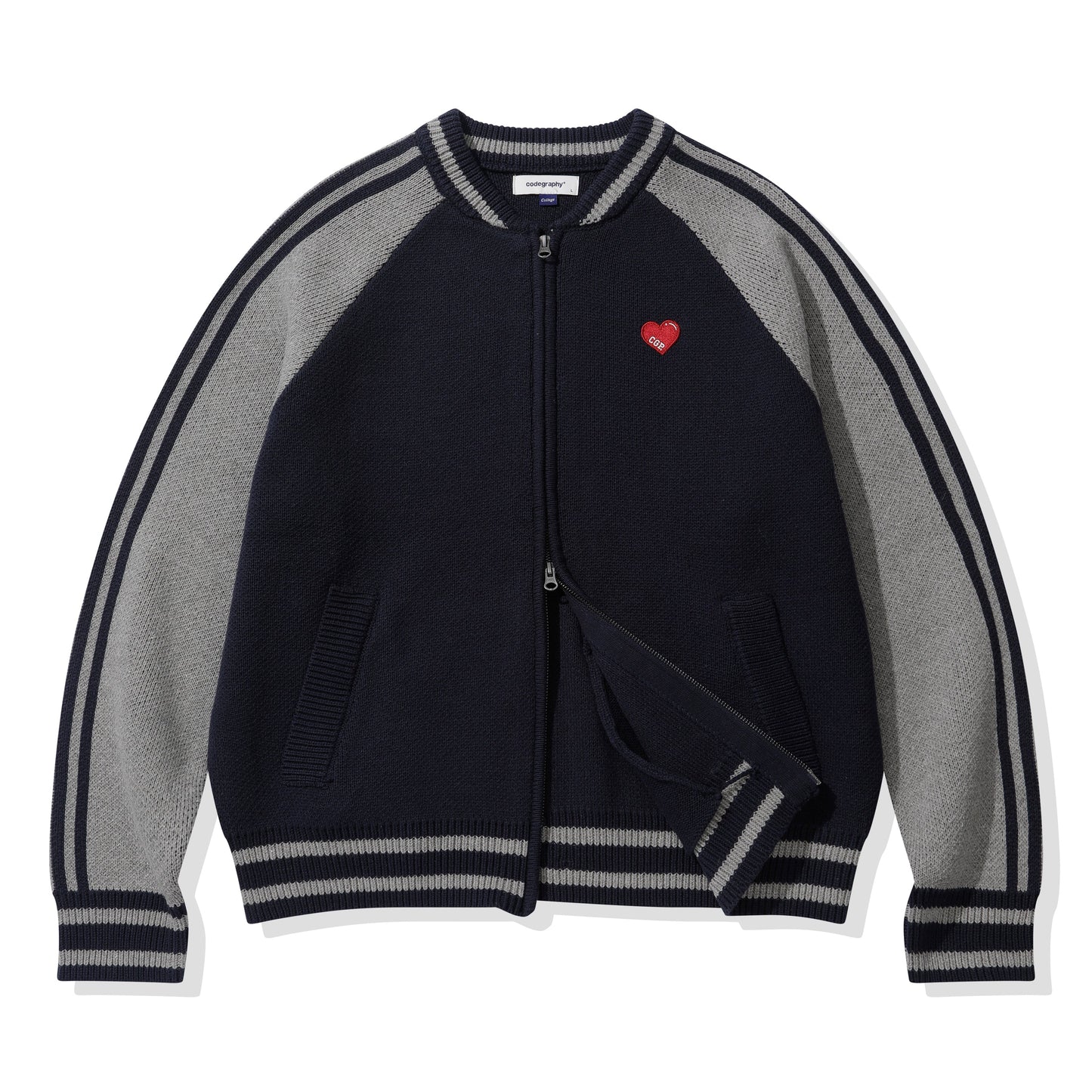 Raglan Knit Zip-up CBEWUKC340