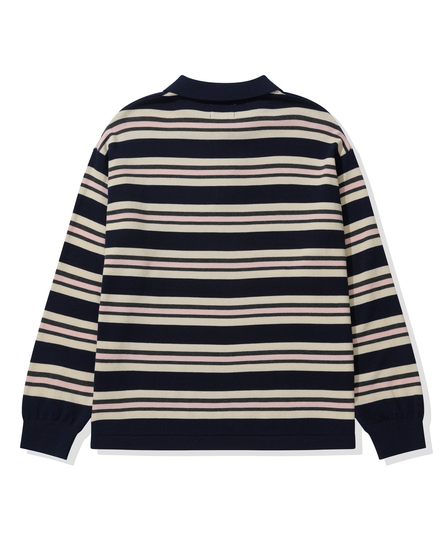 (Women's) Striped Knit Collared CBFSWKL001