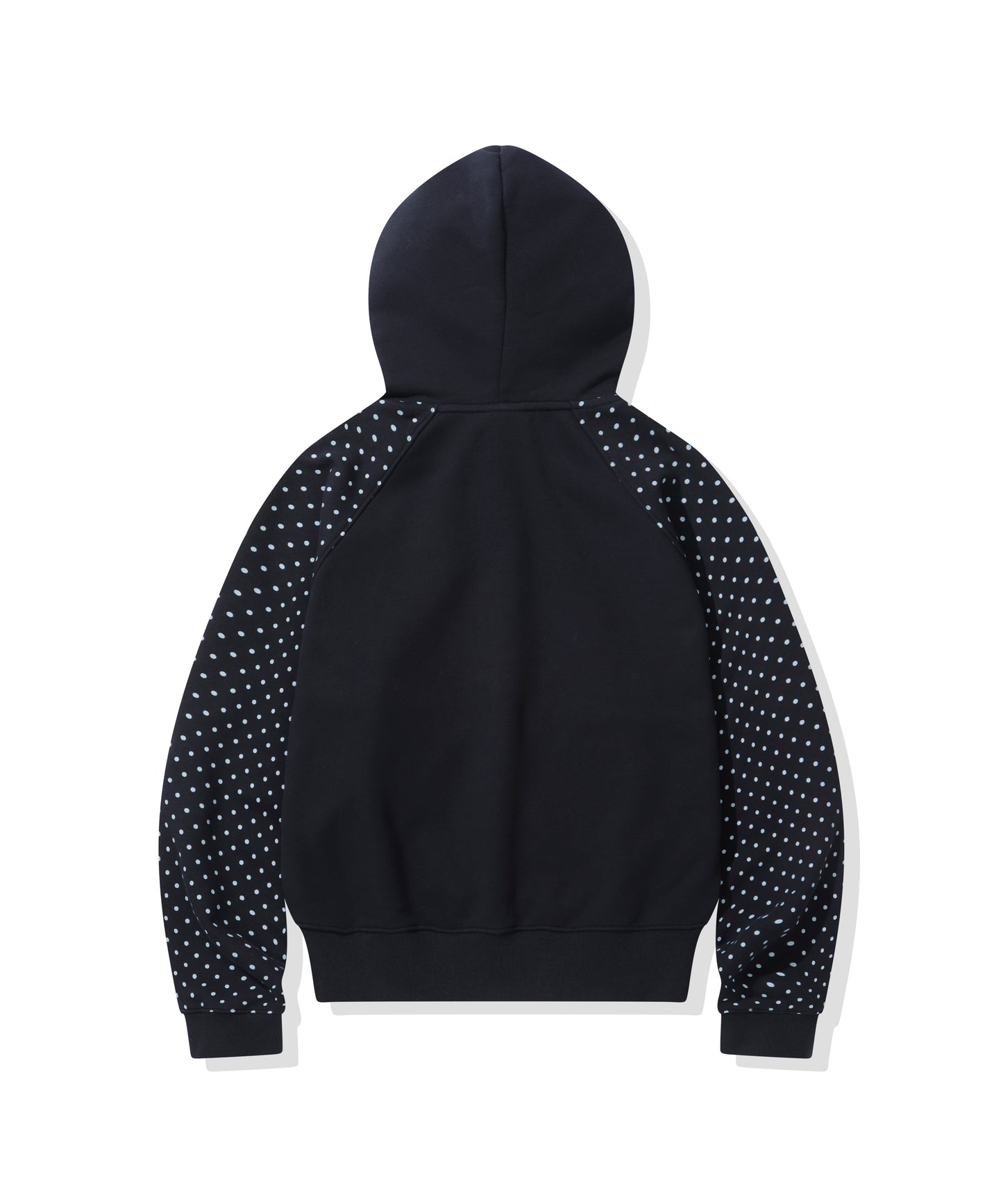 (Women's) Raglan Contrast Dot Hooded Zip-up CBFSWTC005