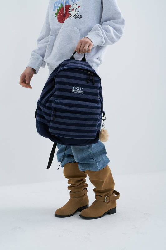 Square Logo Stripe Backpack CBFUUBP004