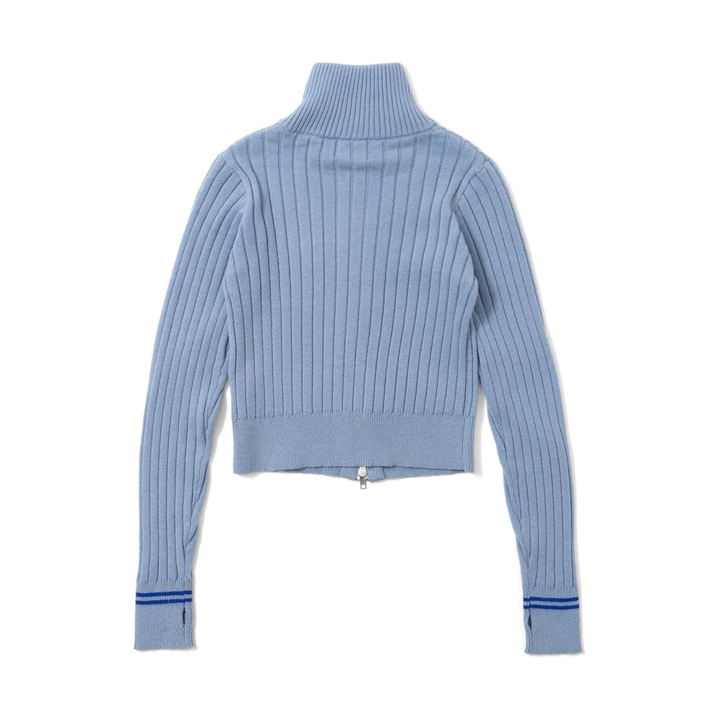 Drivers Neck Buttan Zip Knit