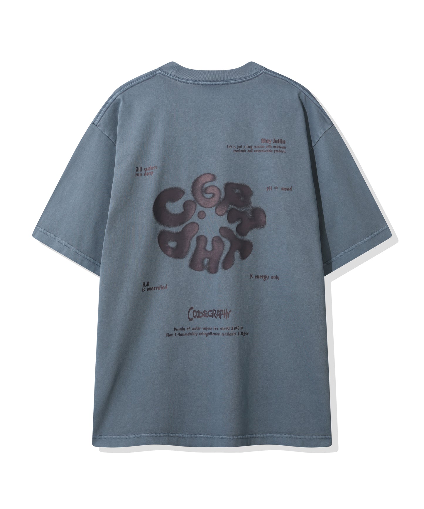 Round C.GRAPHY Pigment Big Overfit Short Sleeve T-shirt CBFUUTS025