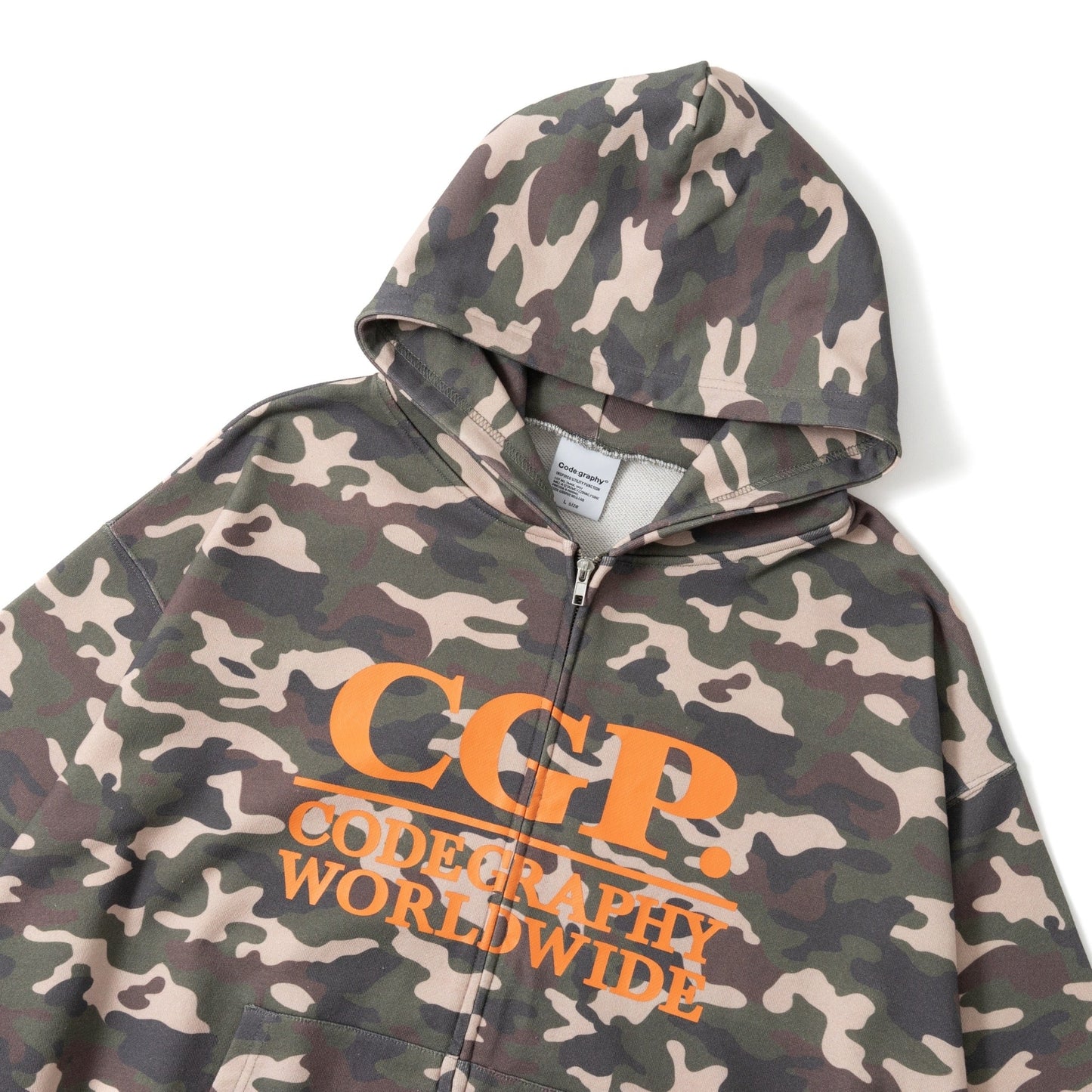 Square Logo Zip Hoodie