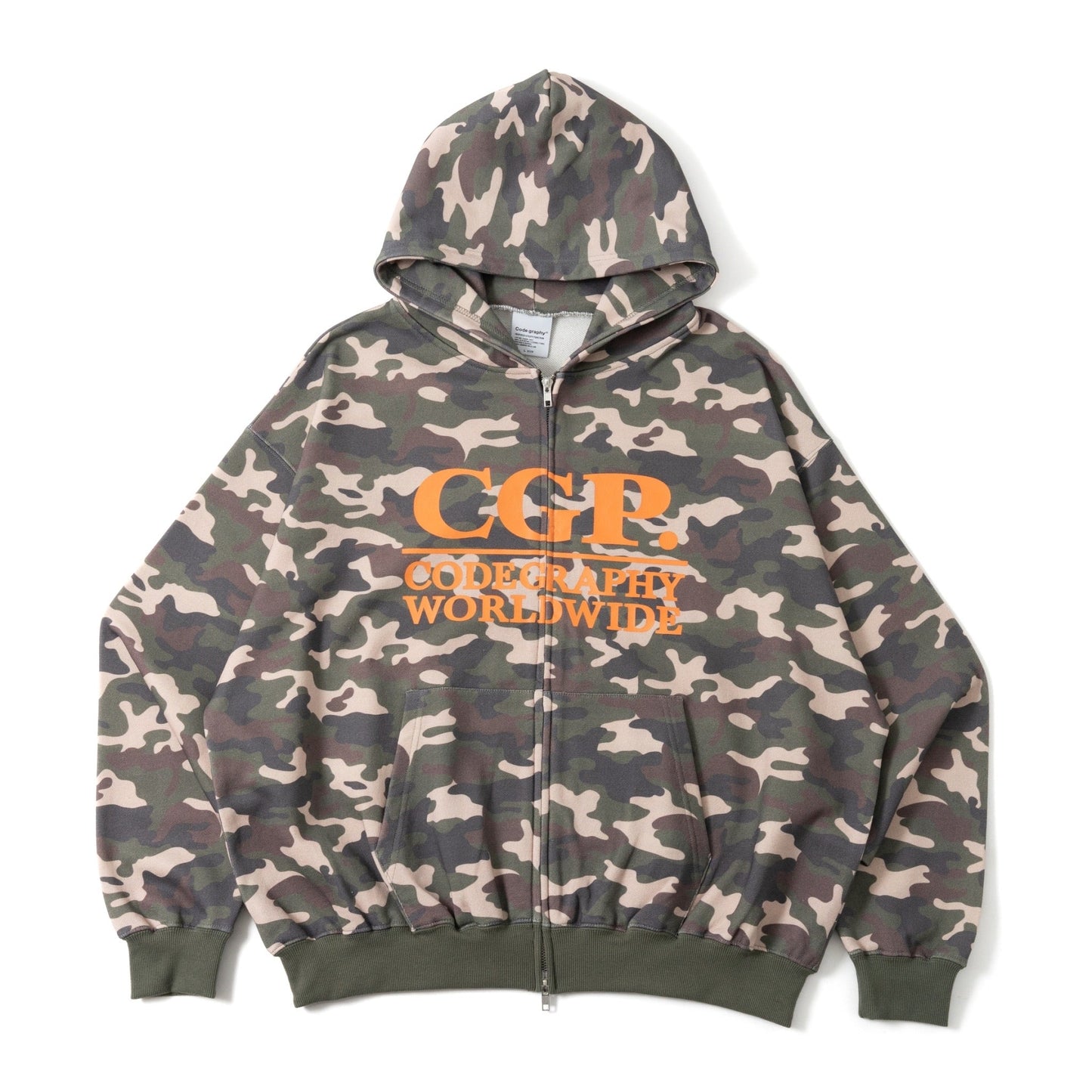 Square Logo Zip Hoodie