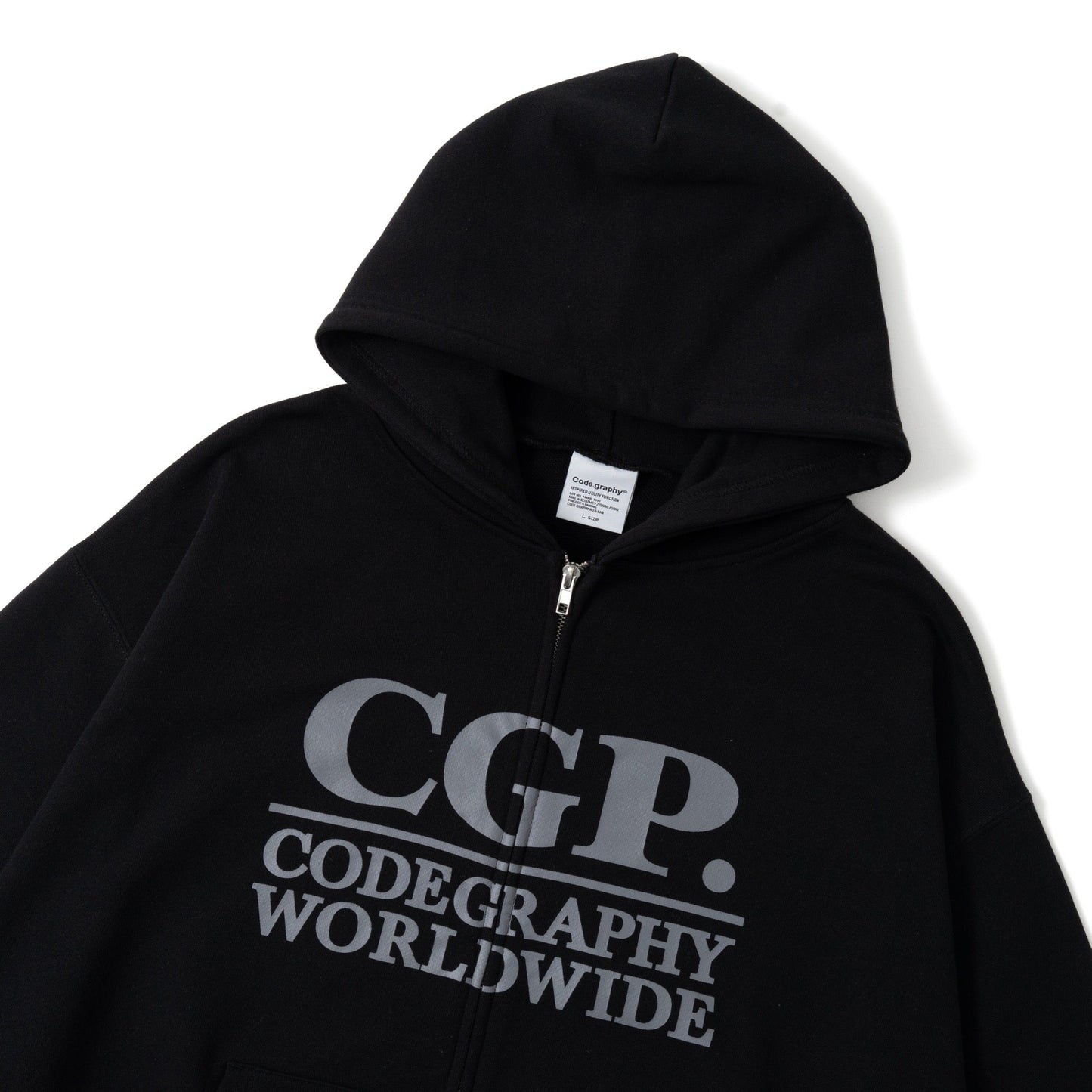 Square Logo Zip Hoodie