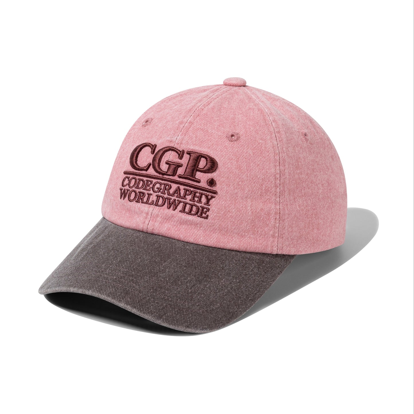 Square Logo Washing Color Blocking Ball Cap CBEWUAC031