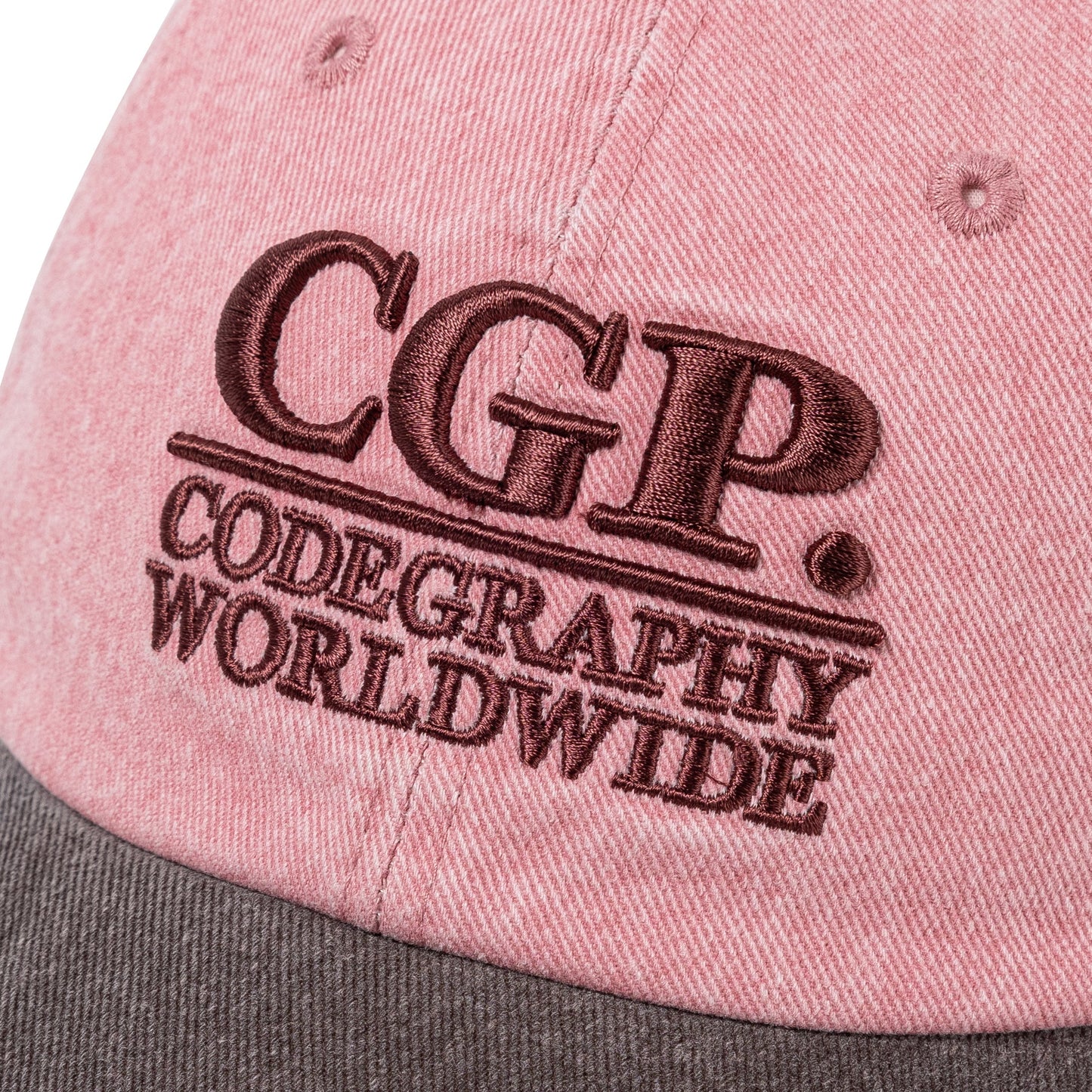 Square Logo Washing Color Blocking Ball Cap CBEWUAC031