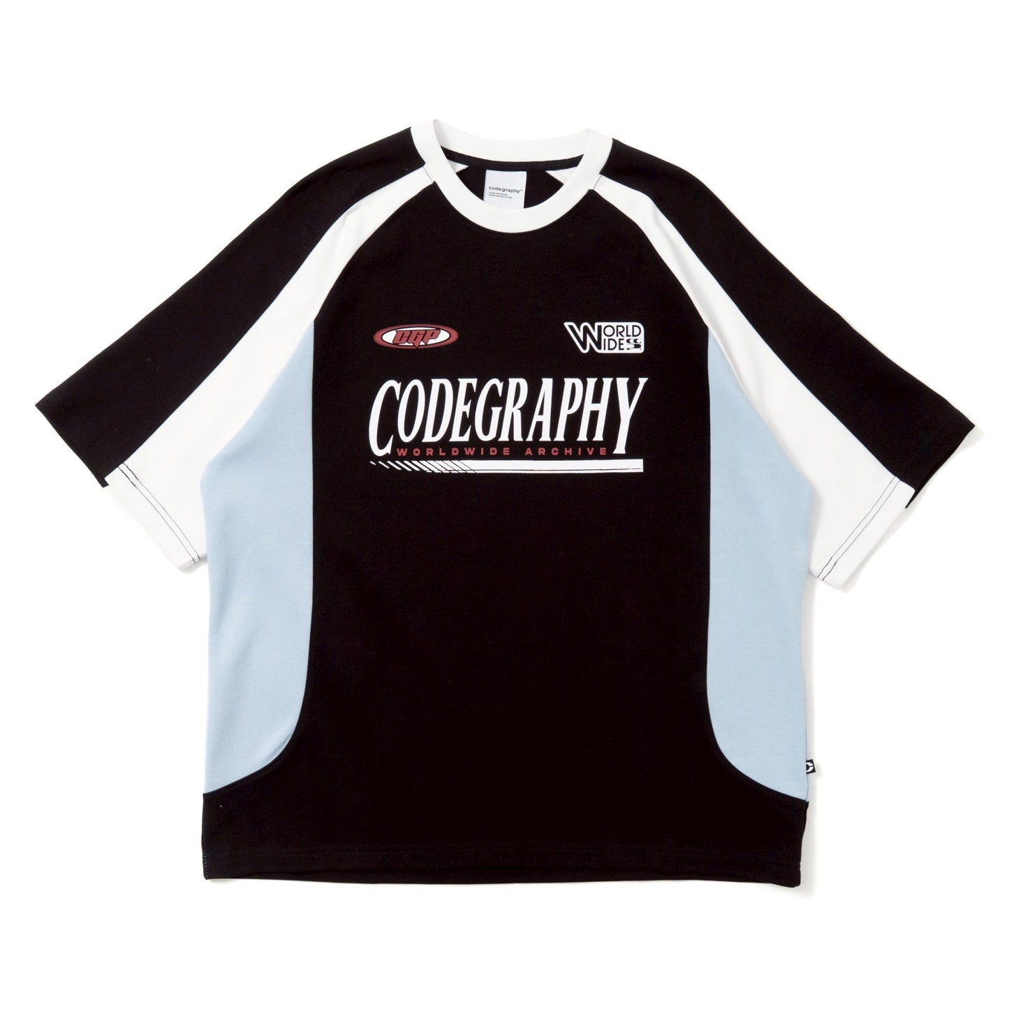 Racing color combination short sleeve t-shirt　CBEUUTS043A