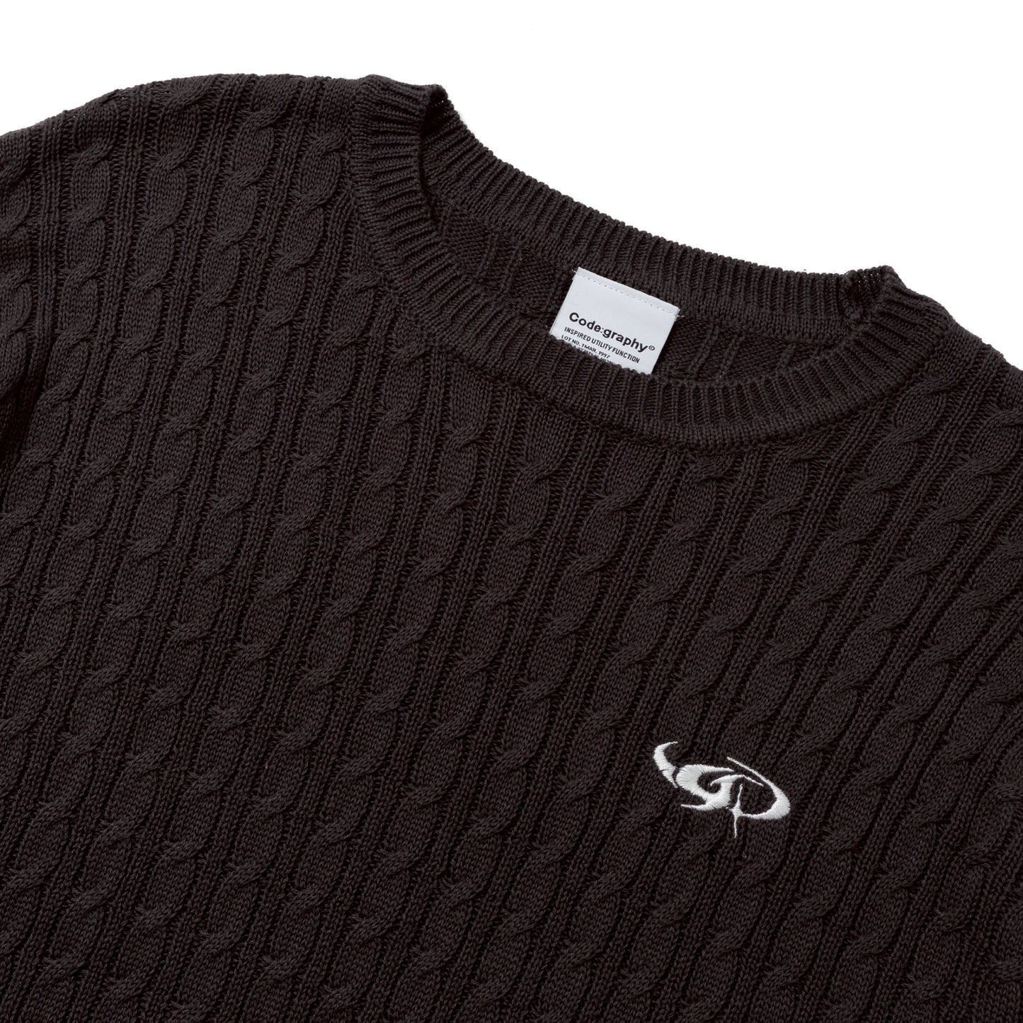 Tech Logo Cable Knit