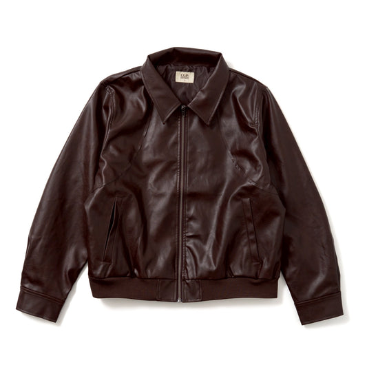 Full Zip FakeLeather Jacket