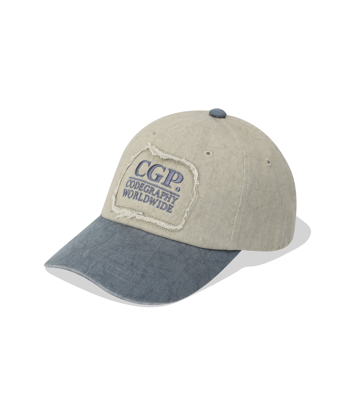 Square Logo Damaged Ball Cap CBFUUAC004