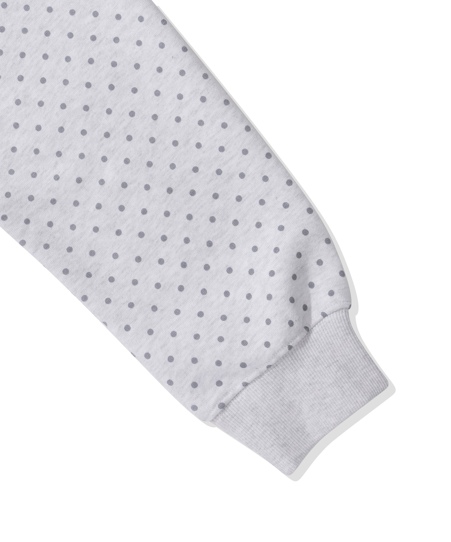 (Women's) Raglan Contrast Dot Hooded Zip-up CBFSWTC005