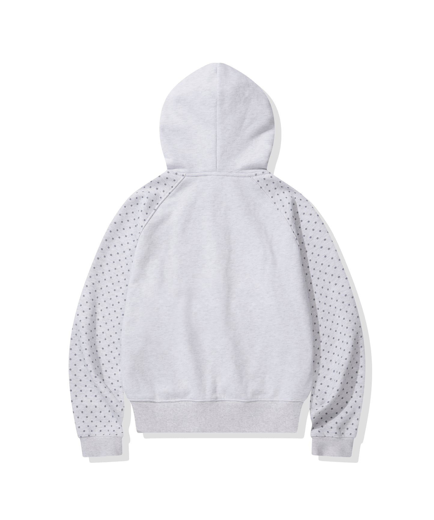(Women's) Raglan Contrast Dot Hooded Zip-up CBFSWTC005