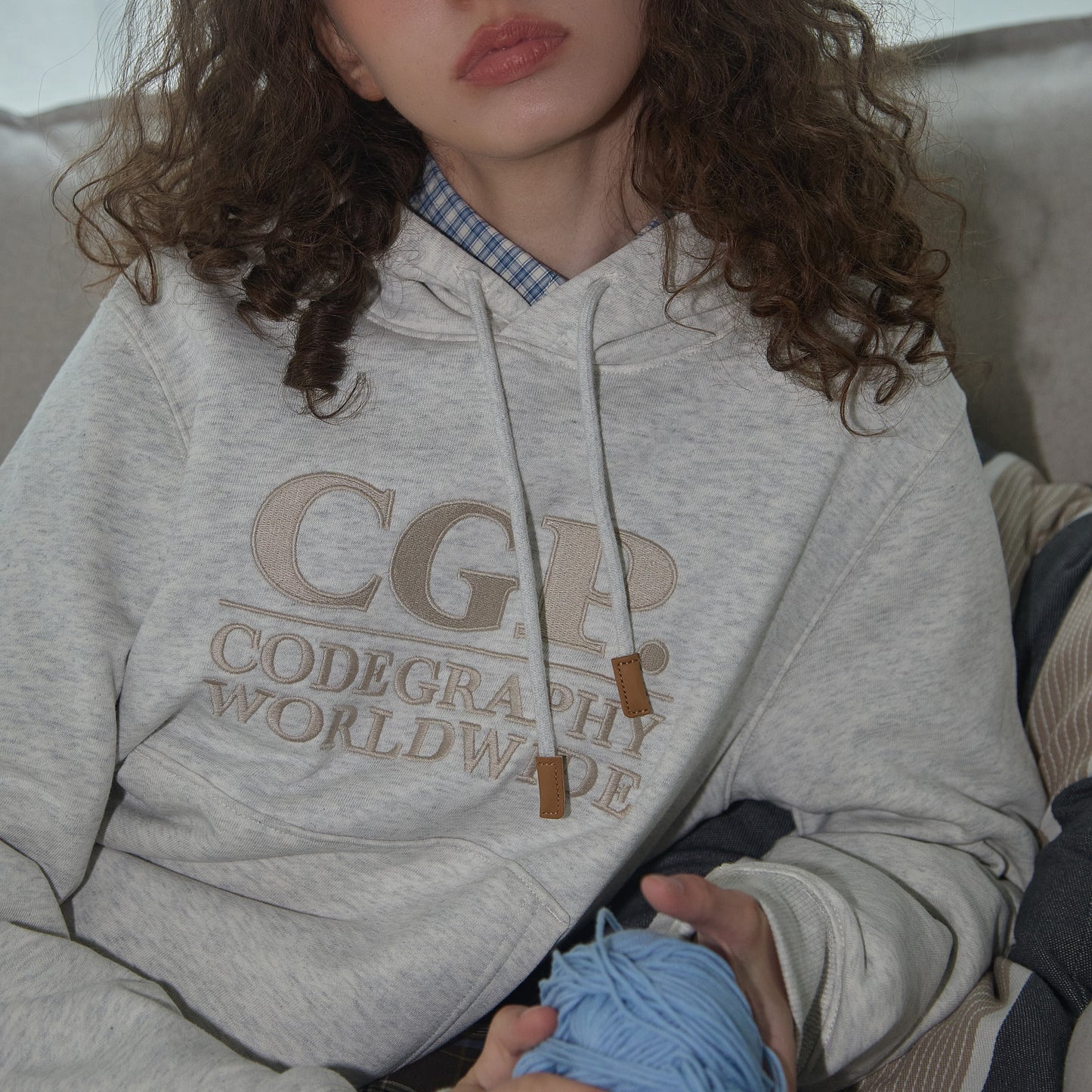 (Women) Square Logo Hoodie CBEBWTH030