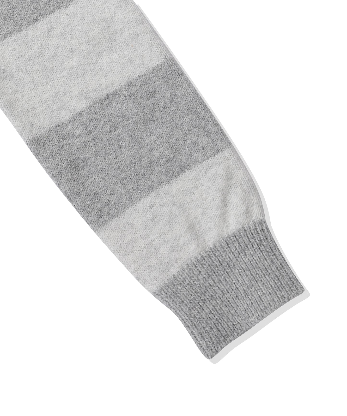 (Women's) Striped Knit Hooded Zip-up CBFSWKC001