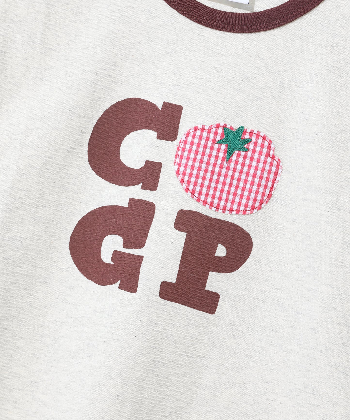 (Women's) CGP Check Tomato Ringer Short Sleeve T-Shirt CBFUWTS124