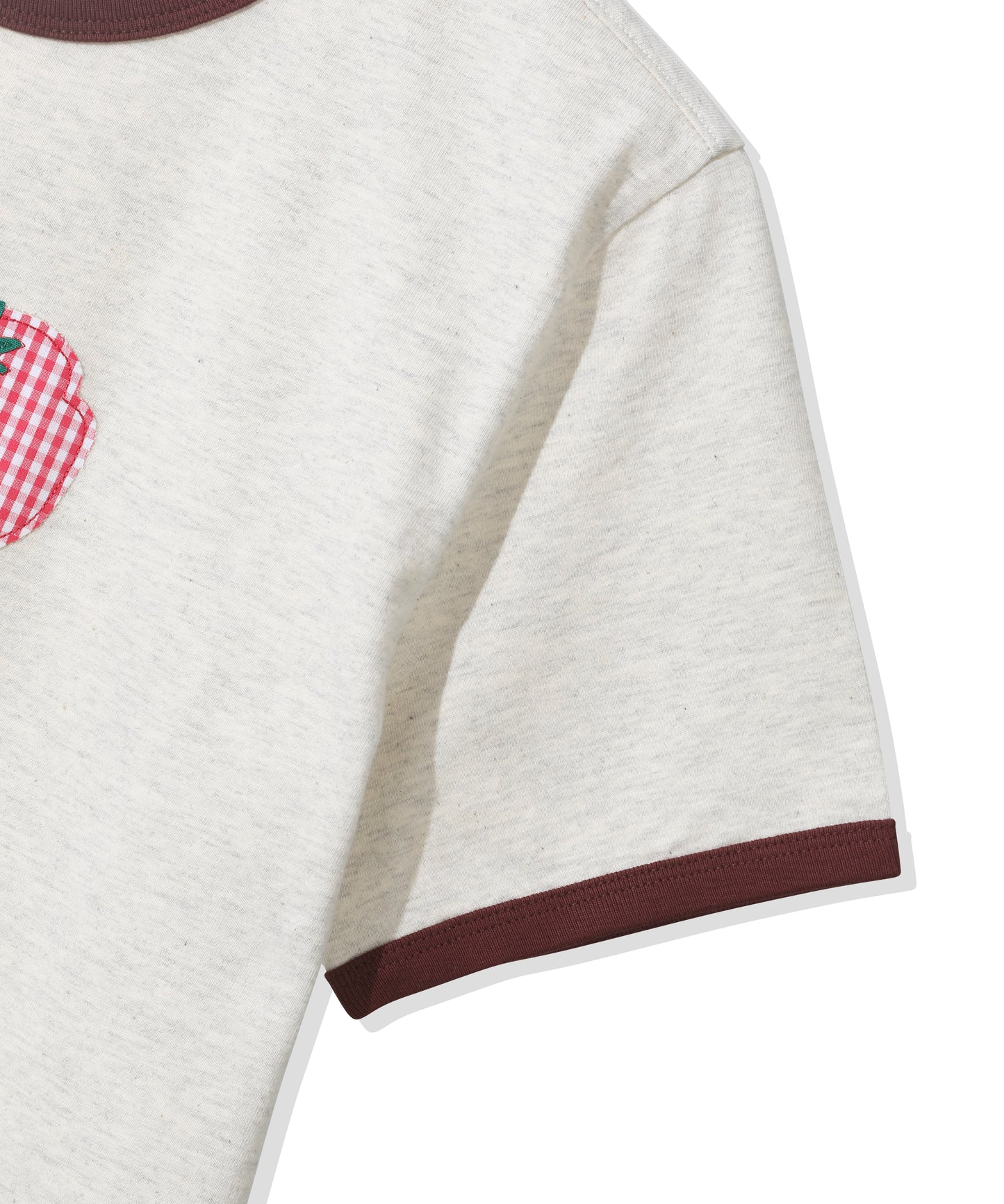 (Women's) CGP Check Tomato Ringer Short Sleeve T-Shirt CBFUWTS124