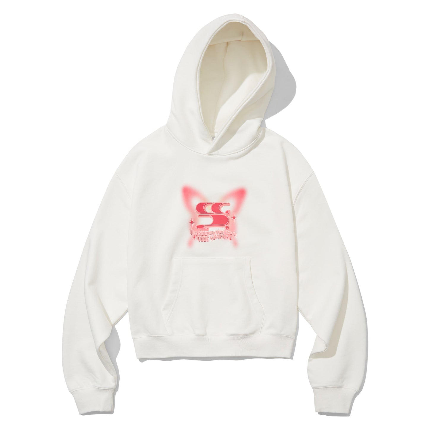 (WOMAN) BUTTERFLY WAVE LOGO HOOD