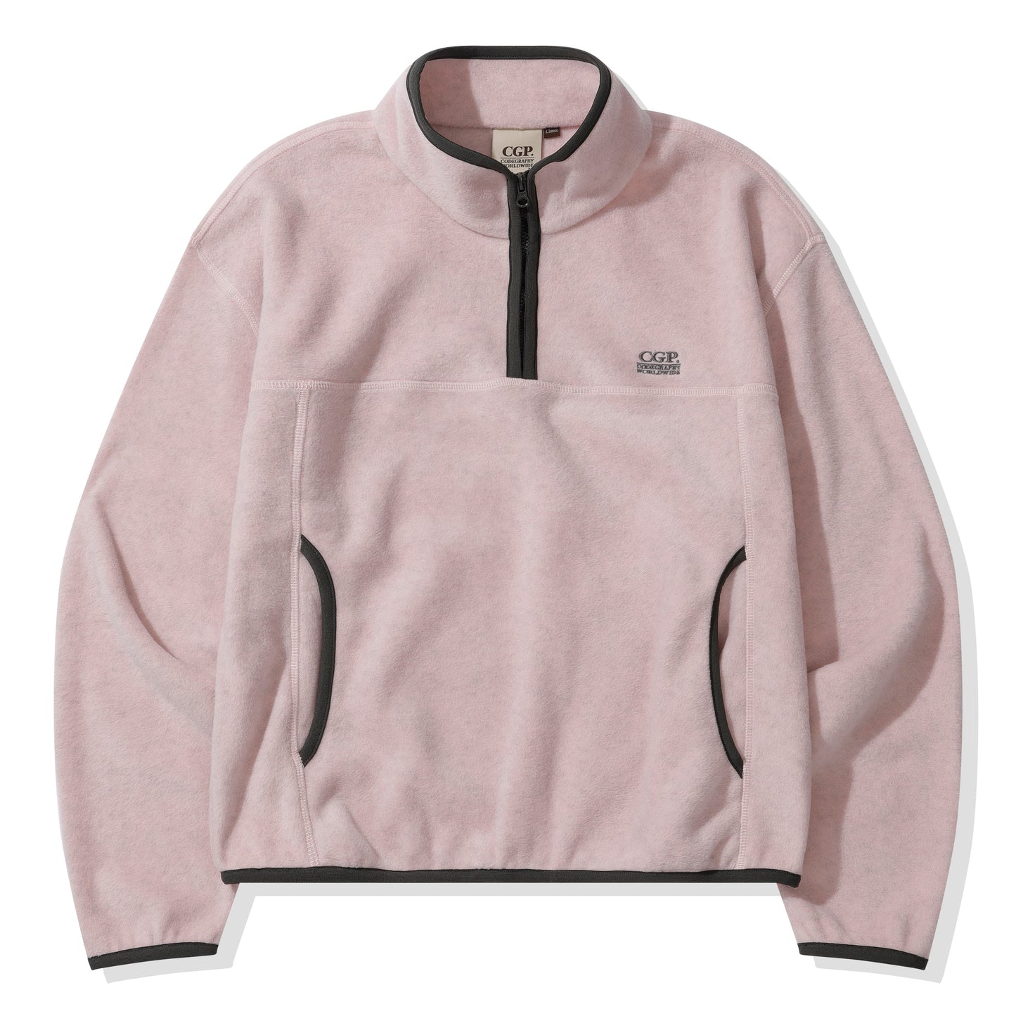 (Women) Polar fleece half zip-up man to man CBEWWTL071