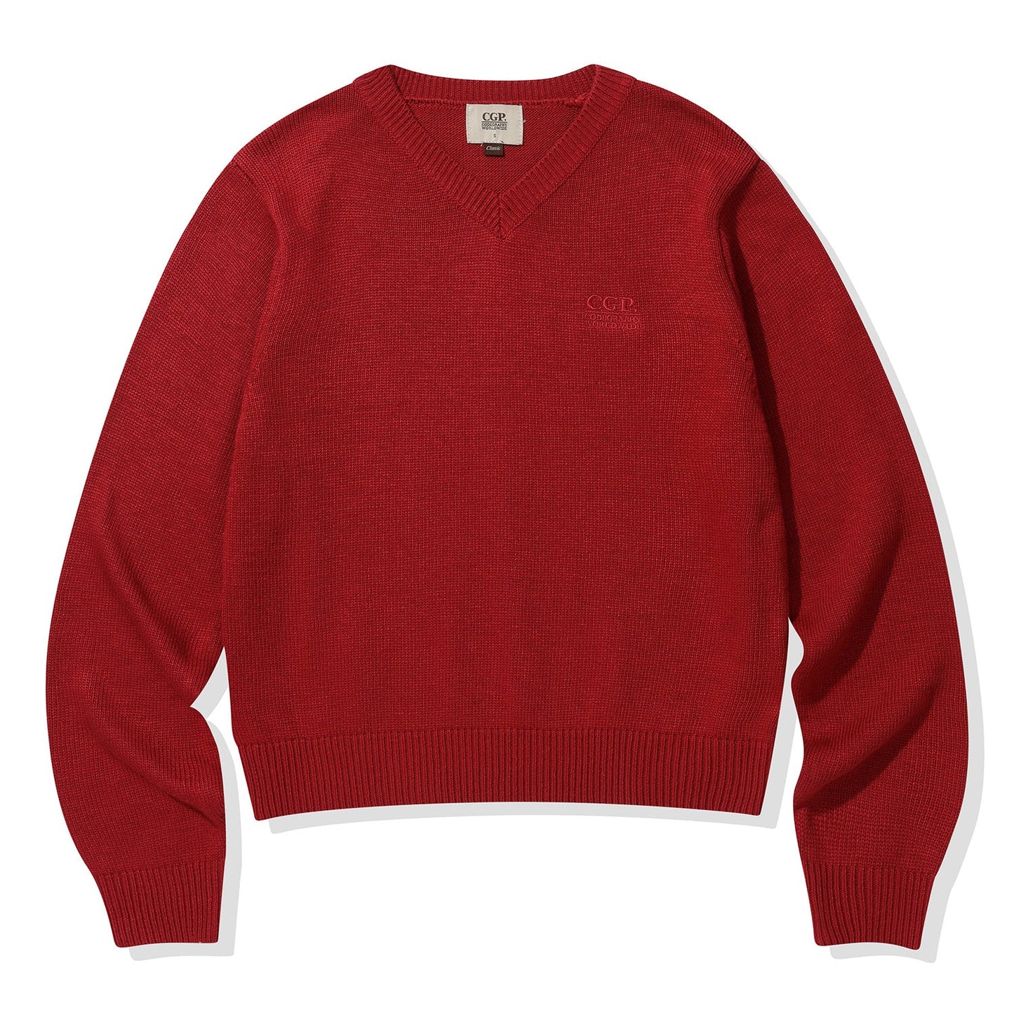 (Women) Small Square V-Neck Knit CBEWWKL041