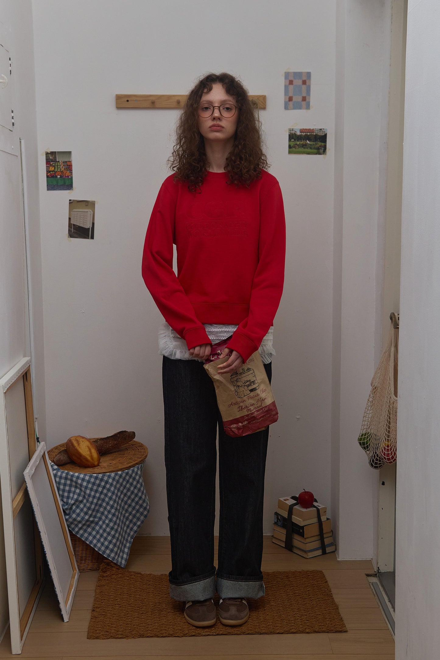 (Women's) Square Logo Sweatshirt CBEBWTL020