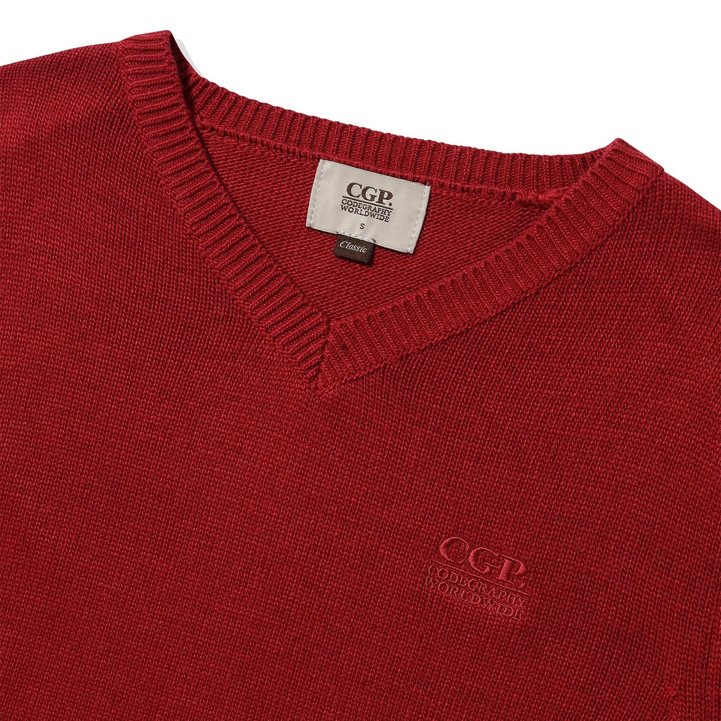 (Women) Small Square V-Neck Knit CBEWWKL041