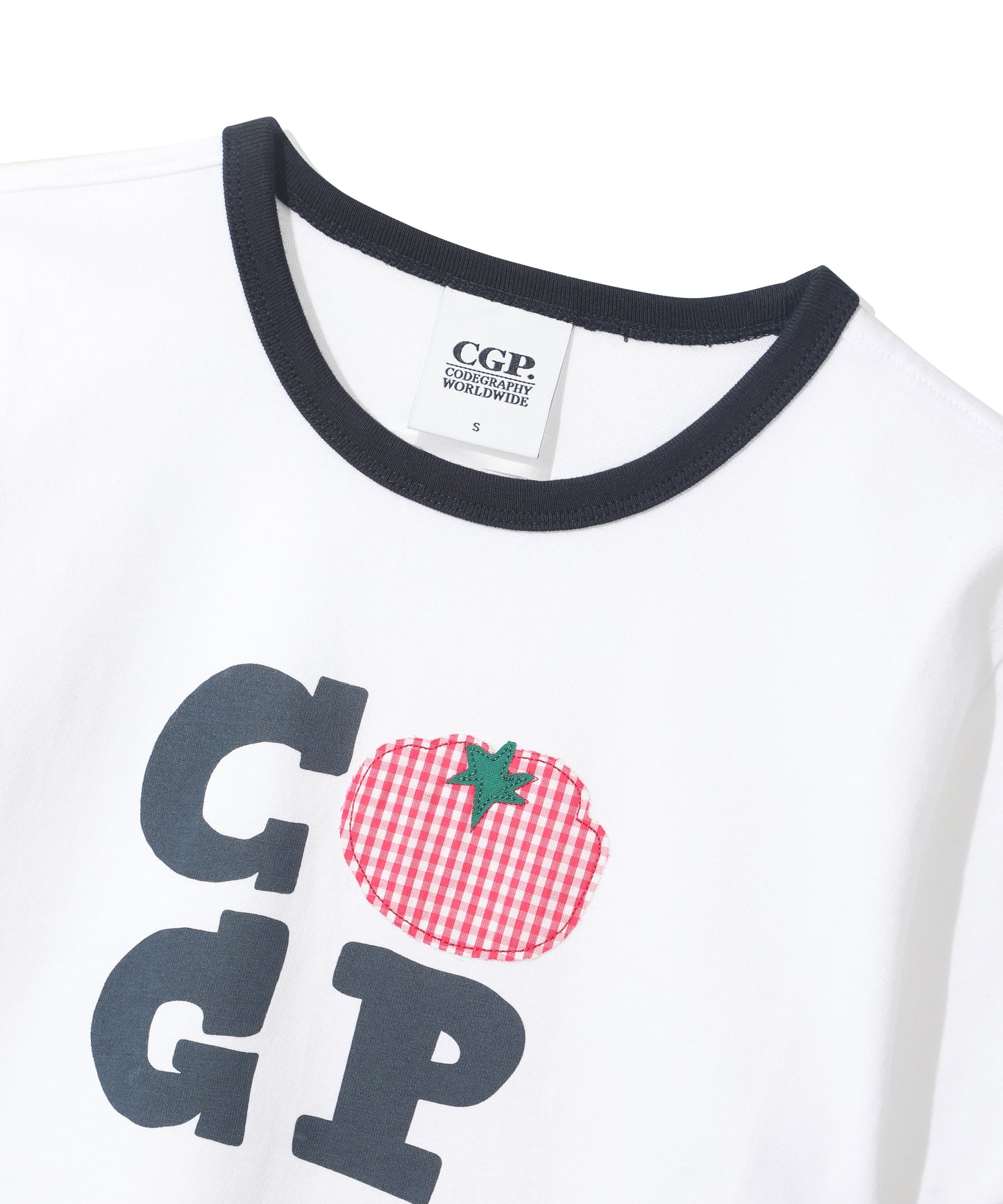 (Women's) CGP Check Tomato Ringer Short Sleeve T-Shirt CBFUWTS124