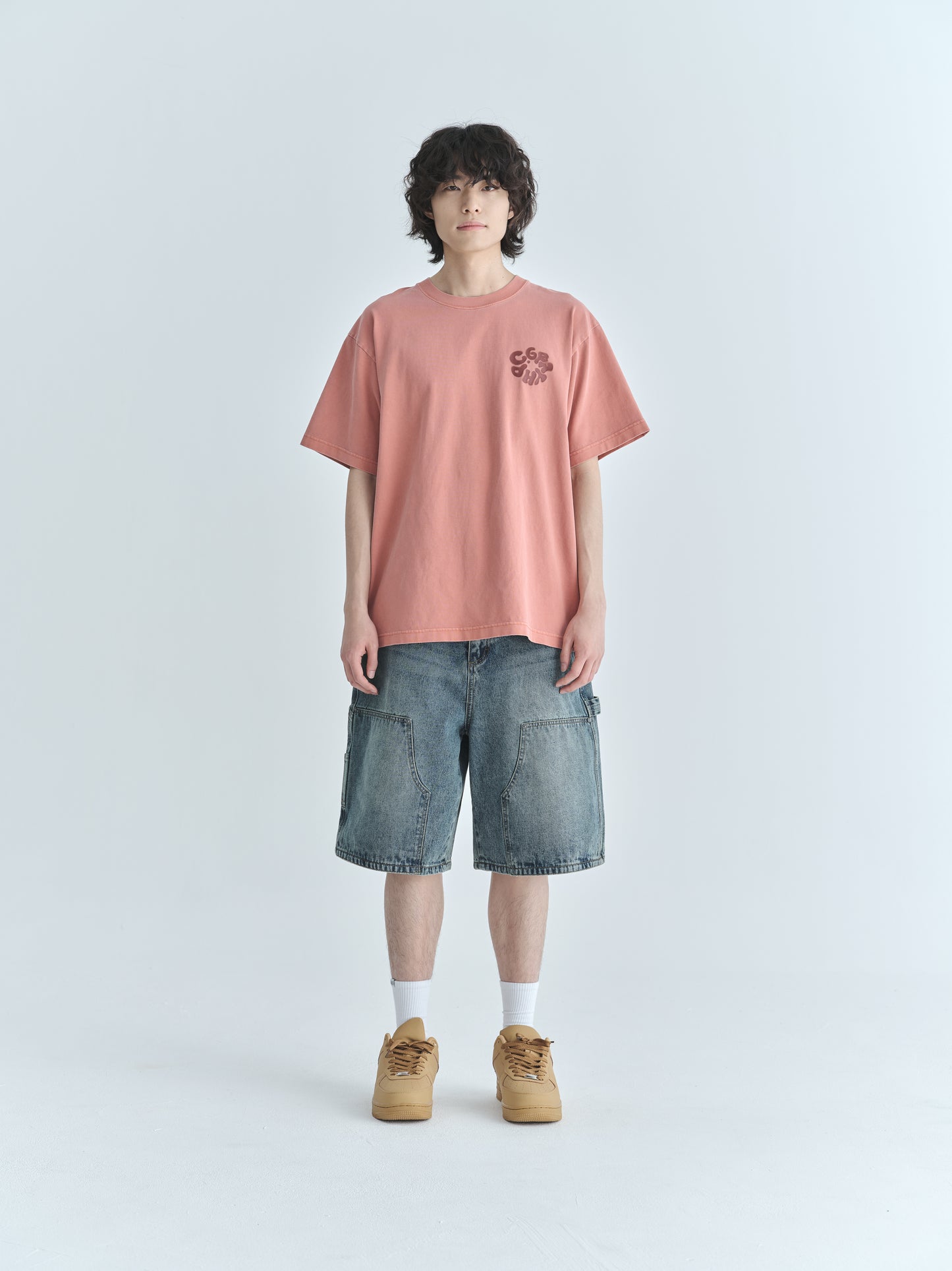 Round C.GRAPHY Pigment Big Overfit Short Sleeve T-shirt CBFUUTS025